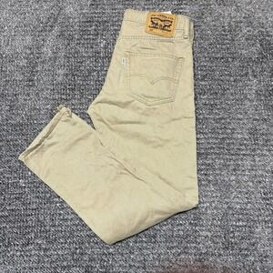 Levis Jeans 508 Men's Size 30x32 Khaki Regular Fit Tapered Leg White Tab